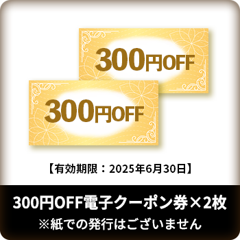 電子クーポン300円分