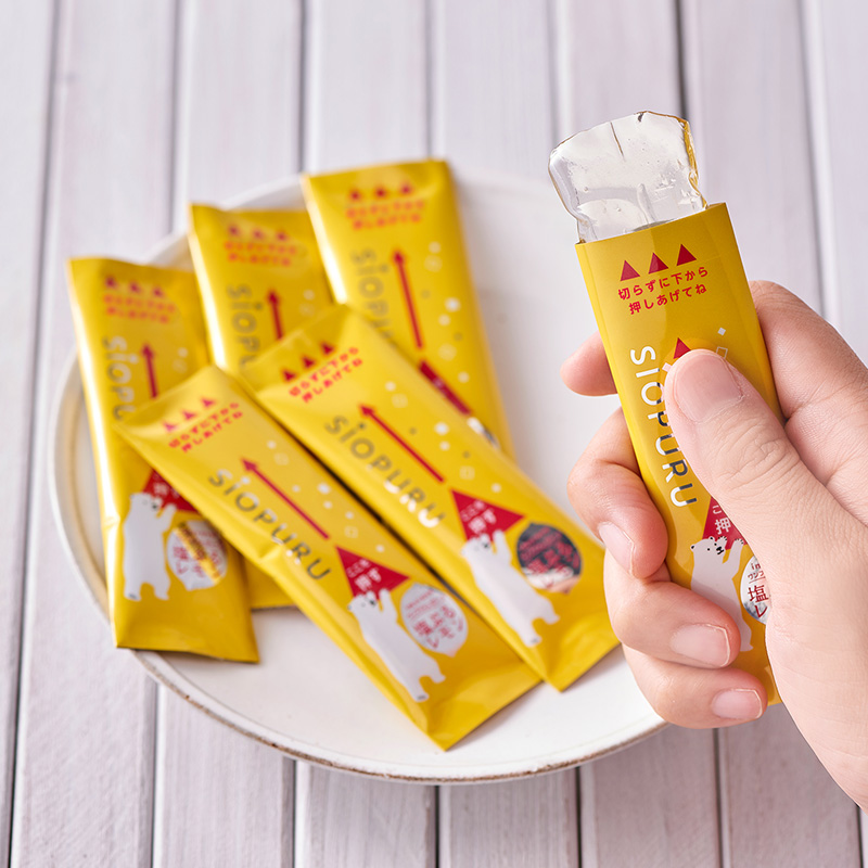 【送料込み】ワンプッシュゼリー塩ぷるレモン（箱売り/8袋入）