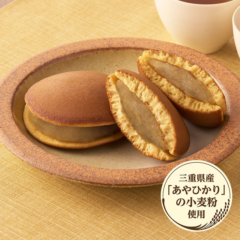 3コ入あんこたっぷり和菓子屋の栗どらやき ケース販売（12袋入）