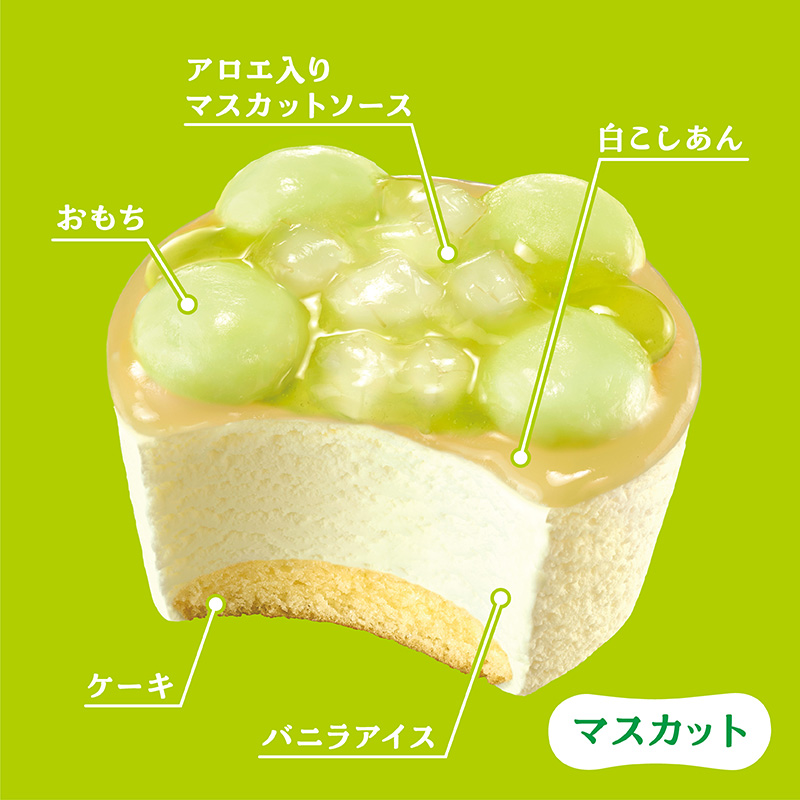 やわもちアイス パフェ マスカット 6コ入