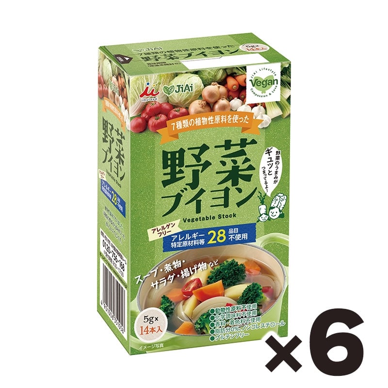 井村屋ウェブショップ｜JiAi 野菜ブイヨン(14本入り)×6箱セット: 調味食品・ごはんの素｜懐かしくても、新しい。心のこもった品質を